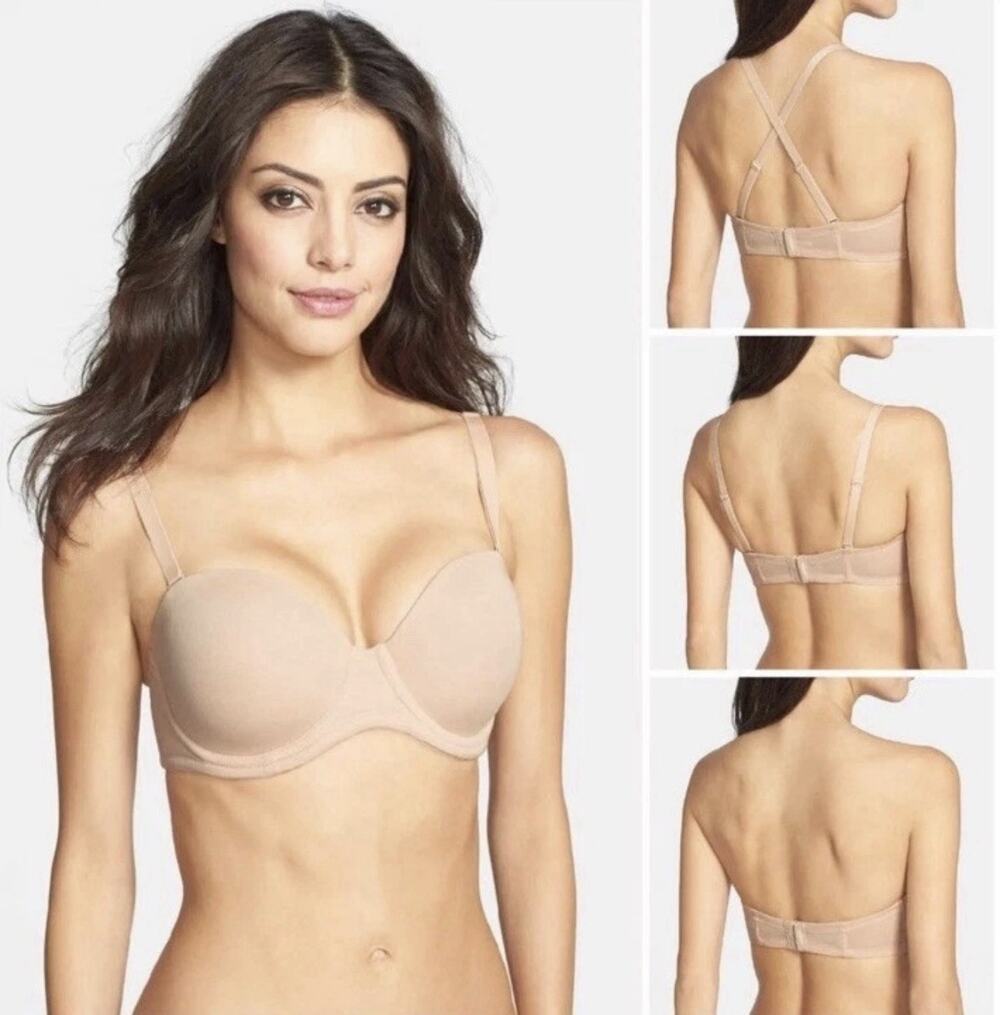 Wacoal 854119 Red Carpet Convertible Strapless Bra Nude Size 36H